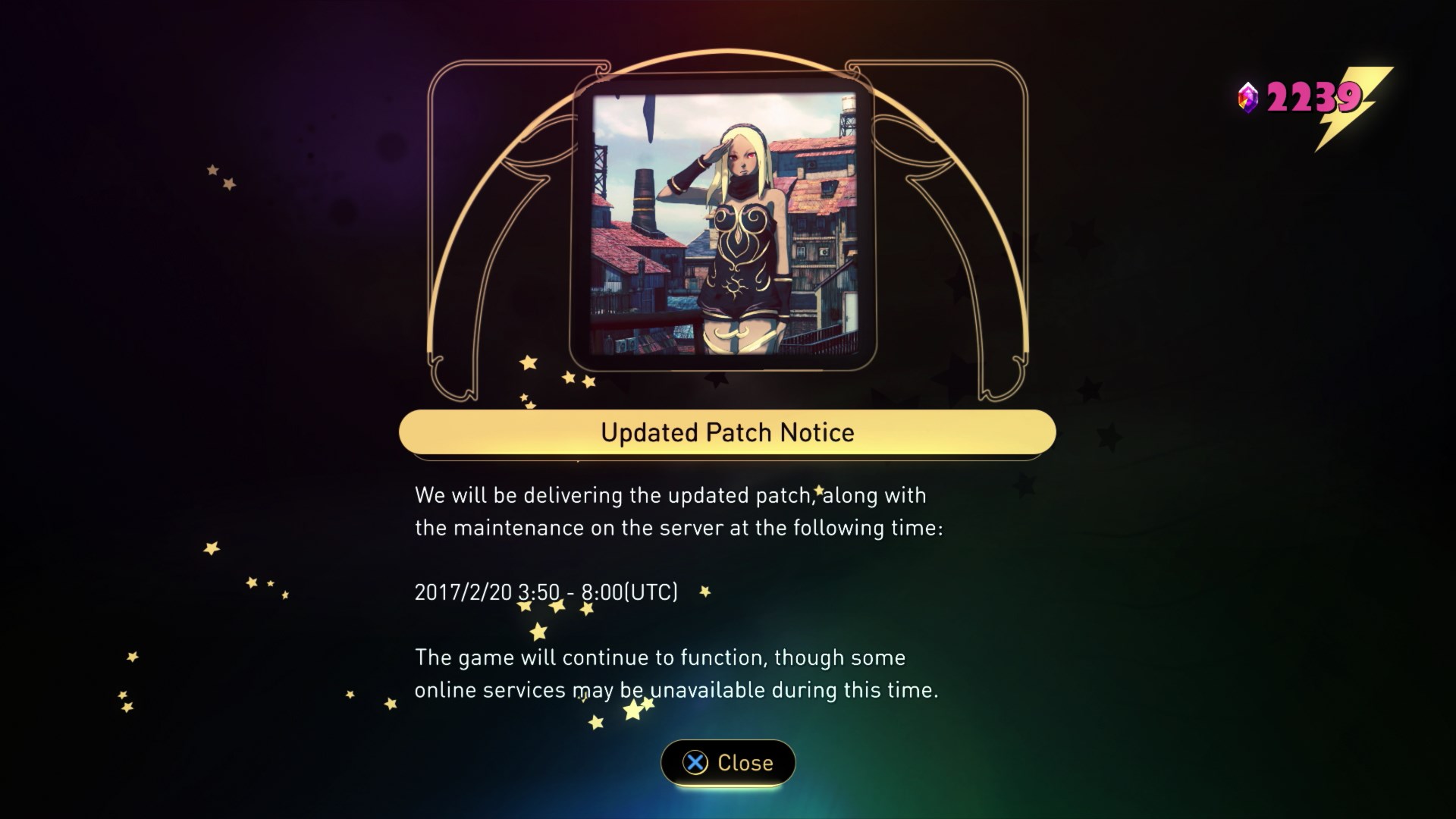 Gravity Rush 2 - Server Patch February 20th